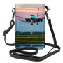 Petit sac à main pour téléphone portable avec motif manette de jeu bleue – Sangle réglable pour femmes et adolescentes – Idéal p