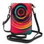 Petit sac à main pour téléphone portable avec motif manette de jeu bleue – Sangle réglable pour femmes et adolescentes – Idéal p