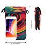 Petit sac à main pour téléphone portable avec motif manette de jeu bleue – Sangle réglable pour femmes et adolescentes – Idéal p