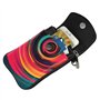 Petit sac à main pour téléphone portable avec motif manette de jeu bleue – Sangle réglable pour femmes et adolescentes – Idéal p