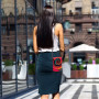 Petit sac à main pour téléphone portable avec motif manette de jeu bleue – Sangle réglable pour femmes et adolescentes – Idéal p