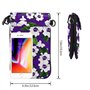 Petit sac à main pour téléphone portable avec motif manette de jeu bleue – Sangle réglable pour femmes et adolescentes – Idéal p