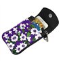 Petit sac à main pour téléphone portable avec motif manette de jeu bleue – Sangle réglable pour femmes et adolescentes – Idéal p