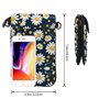 Petit sac à main pour téléphone portable avec motif manette de jeu bleue – Sangle réglable pour femmes et adolescentes – Idéal p