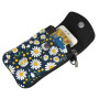 Petit sac à main pour téléphone portable avec motif manette de jeu bleue – Sangle réglable pour femmes et adolescentes – Idéal p