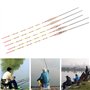 Yooghuge Lot de 5 flotteurs de pêche lumineux pour la nuit - Accessoires en bois avec plomb - Flotteurs lestés