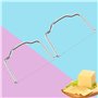 jebyltd Coupe-foie gras en acier inoxydable - Coupe-beurre - Trancheuse à fromage - Multifonction