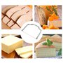 jebyltd Coupe-foie gras en acier inoxydable - Coupe-beurre - Trancheuse à fromage - Multifonction