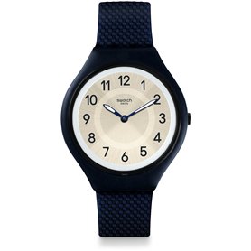 Swatch Mixte Digital Quartz Montre avec Bracelet en Silicone SVUN101