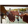 Swatch Femmes Analogique Quartz Montre avec Bracelet en Cuir SYXS110