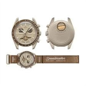 Omega x Swatch Moon Swatch Mission to Saturn Speedmaster Brown – Nouveau..