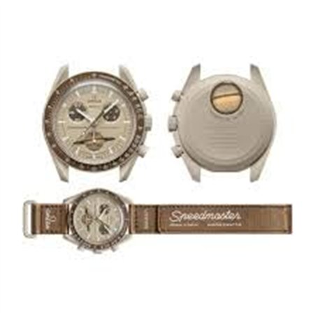 Omega x Swatch Moon Swatch Mission to Saturn Speedmaster Brown – Nouveau..