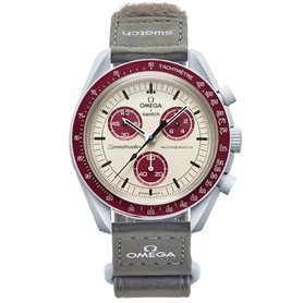 Swatch Omega x Moon Mission to Pluto Speedmaster Bordeaux – Neuf