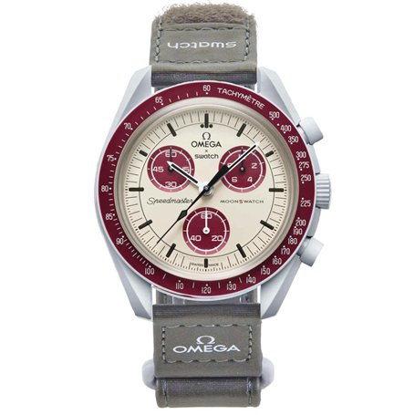 Swatch Omega x Moon Mission to Pluto Speedmaster Bordeaux – Neuf