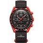 Swatch Montre-bracelet Moonswatch Omega x Mission to Earth Lava en Biocéramique