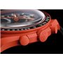 Swatch Montre-bracelet Moonswatch Omega x Mission to Earth Lava en Biocéramique, rouge