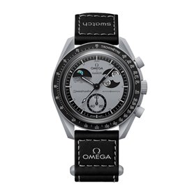 Swatch Montre bracelet Moonswatch Omega x Mission to Earthphase en biocéramique