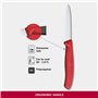Victorinox 6.7631 Couteau d’Office avec Lame Pointue/Tranchant denté, Acier Inoxydable, Rouge, 30 x 5 x 5 cm