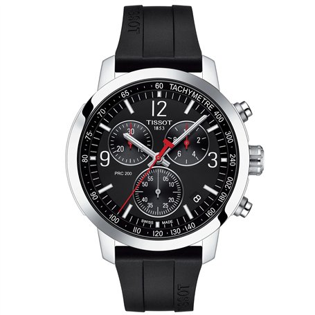 Tissot Orologio PRC 200 Chronograph 43mm Nero quarzo Acciaio T114.417.17.057.00 - Default Title