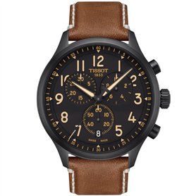 Tissot Hommes Analogique Quartz Montre avec Bracelet en Cuir T1166173605203