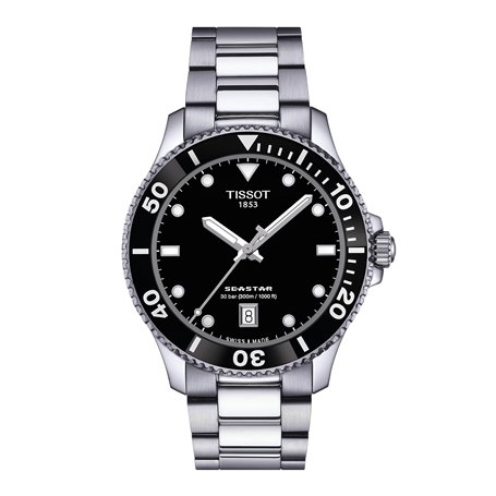 Tissot Seastar 1000 40 mm time only watch black dial T120.410.11.051.00