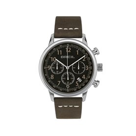 Breil Hommes Analogique Quartz Montre avec Bracelet en Cuir TW2060