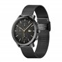 Lacoste Montre Analogique Multifunction à Quartz pour Homme Collection Replay avec Bracelet Milanais en Acier Inoxydable Noir - 