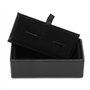 YOUNAFEN Boîte de rangement en cuir synthétique pour boutons de manchette - Écrin de rangement pour boutons de manchette - Écrin
