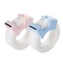 Lot de 2 rouleaux de ruban adhésif invisible blanc de 1