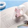 Lot de 2 rouleaux de ruban adhésif invisible blanc de 1,3 cm avec dévidoir de ruban adhésif pour enfants, support de recharge de