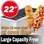 Friteuse à Chien de maïs 21L Machine à fabriquer des bâtonnets de Hot-Dog au Fromage Commercial Machine à Frire des bâtonnets de