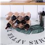 Porte Bouteille en Bambou Range Bouteille Vin Bois Autoportant 14 Bouteilles Design Max pour