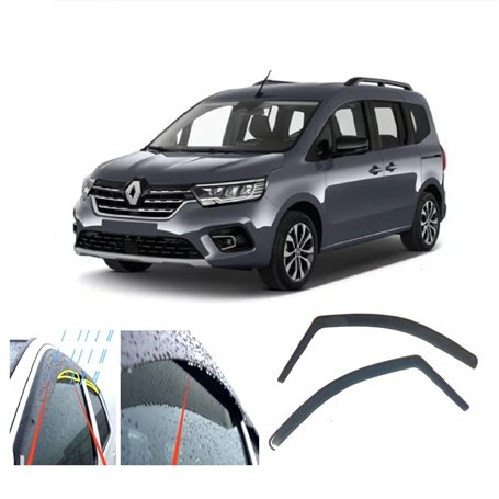 AC WOW 2 déflecteurs d'air pour Renault KANGOO pour Mercedes-Benz CITAN pour Nissan TOWNSTAR 2020 2021 2022 2023 2024 2025