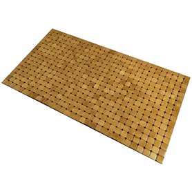 Kos Design Tapis de Sol en Bambou pour Salle de Bain Toilettes Chambre Cuisine intérieur extérieur paillasson 80 X 45 cm