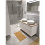 Kos Design Tapis de Sol en Bambou pour Salle de Bain Toilettes Chambre Cuisine intérieur extérieur paillasson 80 X 45 cm