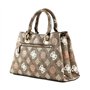 GUESS Eliette Logo Girlfriend Satchel Latte Logo Multi