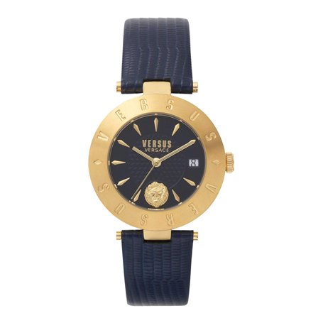 Versus by Versace Femme Analogique Quartz Montre avec Bracelet en Cuir VSP772218
