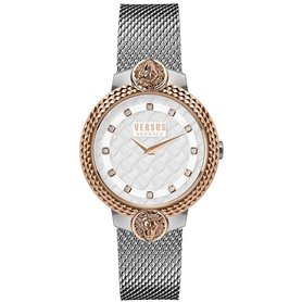 Versus Versace Femmes Analogique Quartz Montre avec Bracelet en Acier Inoxydable VSPLK1520