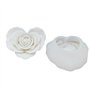 ZwaitL Moule en silicone en forme de rose pour bougie parfumée