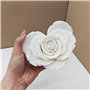 ZwaitL Moule en silicone en forme de rose pour bougie parfumée