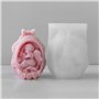 ZwaitL Moule robuste en silicone souple pour œufs de bébé pour décorations de Pâques et fabrication de bougies parfumées