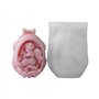 ZwaitL Moule robuste en silicone souple pour œufs de bébé pour décorations de Pâques et fabrication de bougies parfumées