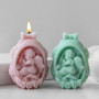 ZwaitL Moule robuste en silicone souple pour œufs de bébé pour décorations de Pâques et fabrication de bougies parfumées
