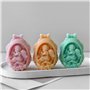 ZwaitL Moule robuste en silicone souple pour œufs de bébé pour décorations de Pâques et fabrication de bougies parfumées