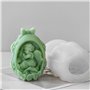 ZwaitL Moule robuste en silicone souple pour œufs de bébé pour décorations de Pâques et fabrication de bougies parfumées