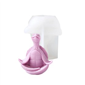 ZwaitL Moule flexible en silicone en forme de tortue pour bougies parfumées pour aromathérapie