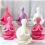 ZwaitL Moule flexible en silicone en forme de tortue pour bougies parfumées pour aromathérapie, décoration faite à la main