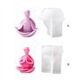 ZwaitL Moule flexible en silicone en forme de tortue pour bougies parfumées pour aromathérapie, décoration faite à la main