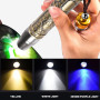 ZwaitL Jadeite Appraisal Lampe torche LED avec triple source de lumière portable et économe en énergie