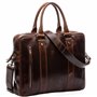 SID & VAIN Sac bandoulière Ordinateur 15.4 Pouces Stoked Cuir véritable |Sacoche Porte-Document en bandoulière Grand Homme Marro